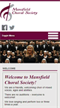 Mobile Screenshot of mansfieldchoral.org.uk