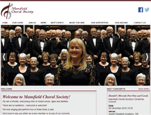 Tablet Screenshot of mansfieldchoral.org.uk